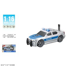 Машина «Поліція» 27,2 см зі світлом та звуком, на батарейці, у коробці 32х11,5х18,5 см