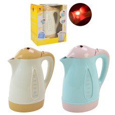 Електрочайник зі світлом та звуком,на батарейці, в асортименті, у коробці 18х10х22 см