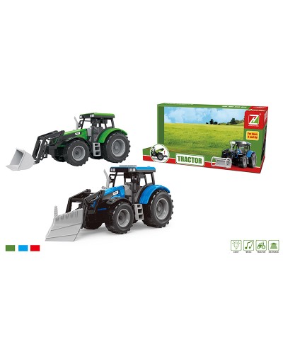 Трактор зі світлом та звуком, на батарейці, в асортименті, у коробці 29,5х15х11 см