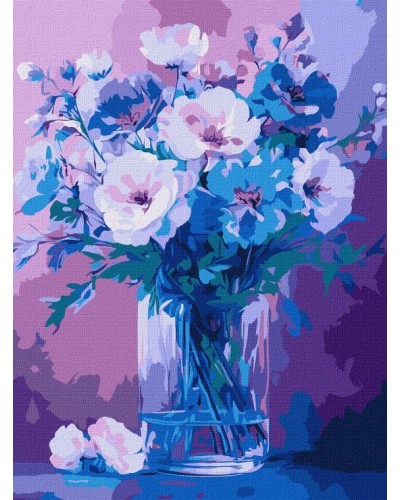 Картина за номерами «Ніжні квіти» 30х40 см, ТМ Ідейка