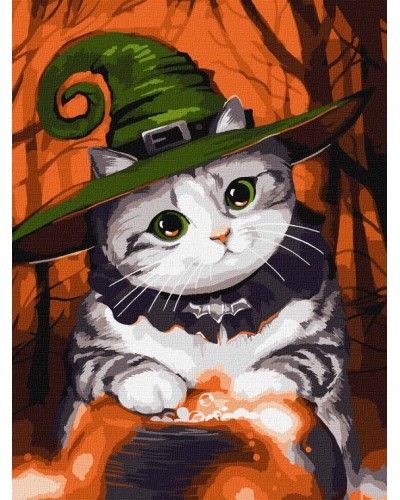 Картина за номерами «Чарівний котик» 30х40 см, ТМ Ідейка