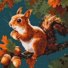 Картина за номерами «Горіхові скарби осені» 40х40 см, ТМ Ідейка