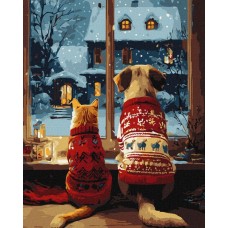 Картина за номерами «Затишок пухнастиків» 40х50 см, ТМ Ідейка