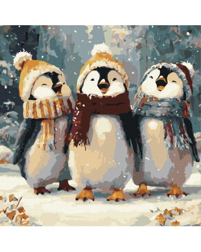 Картина за номерами «Щасливі співи» 40х40 см, ТМ Ідейка