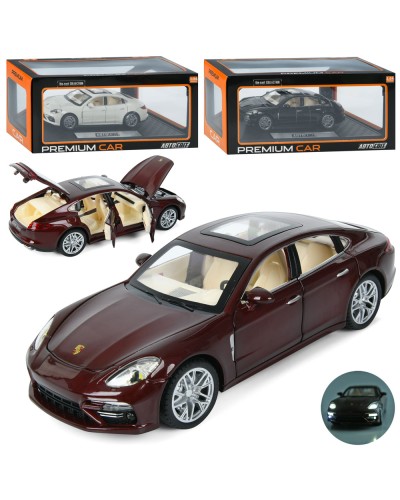 Машина 20 см 1:24 металева інерційна зі звуком, світлом, дверима що відкриваються та гумовими колесами, у коробці 29х12,5х16,5 см, АвтоСвіт