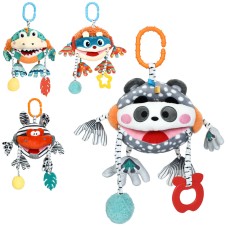 Підвіска-пискавка «Тваринка» 34 см м'яка з прорізувачем, в асортименті, у пакеті 16х18х9 см