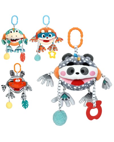 Підвіска-пискавка «Тваринка» 34 см м'яка з прорізувачем, в асортименті, у пакеті 16х18х9 см