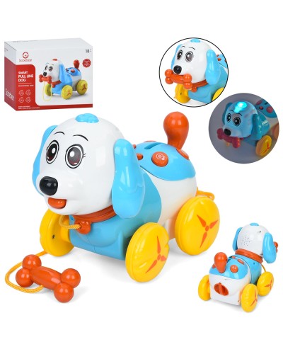 Каталочка «Песик» 22 см сенсорна музична зі світлом, на батарейці, у коробці 22х17х14,5 см