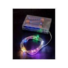 Гірлянда «Роса» 10 м на 100 LED-лампочок з USB та батарейками, кольорова