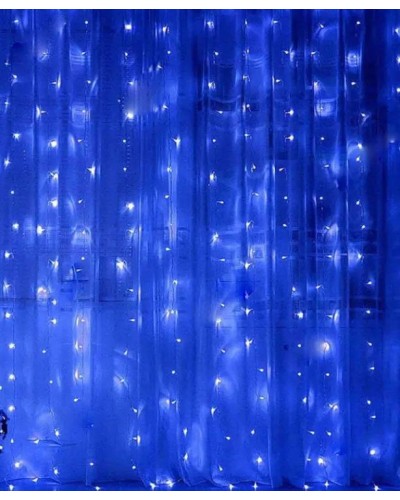 Гірлянда «Штора» 1,8х1,2 м на 120 LED-лампочок від мережі, синє світло