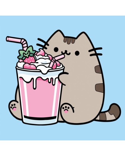 Картина за номерами «Пушин. Полуничний коктейль» 25х25 см, ТМ SANTI