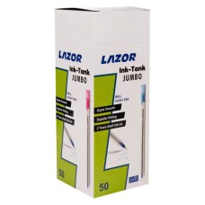 Ручка «LAZOR Ink Tank-Jumbo» кульково-масляна чорна 0,6 мм, ТМ LINC