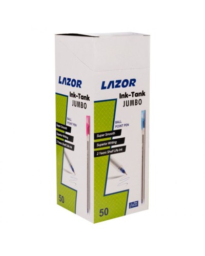 Ручка «LAZOR Ink Tank-Jumbo» кульково-масляна чорна 0,6 мм, ТМ LINC