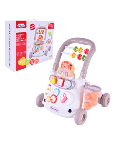 Ходунки-каталочка «Перші кроки» музичні зі світлом та ігровою панеллю, у коробці 37х12х33,5 см