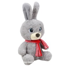 М`яка іграшка «Новорічний заєць» 24 см, ПП Копиця