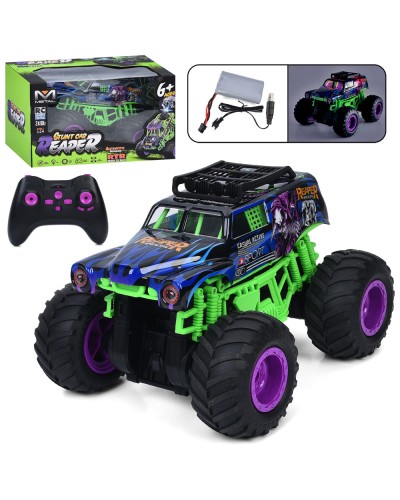 Джип 30 см 1:16 р/к на акумуляторі 2,4 G з музикою, світлом, корпусом не б'ється, гумовими колесами та USB, у коробці 37х24х27 см