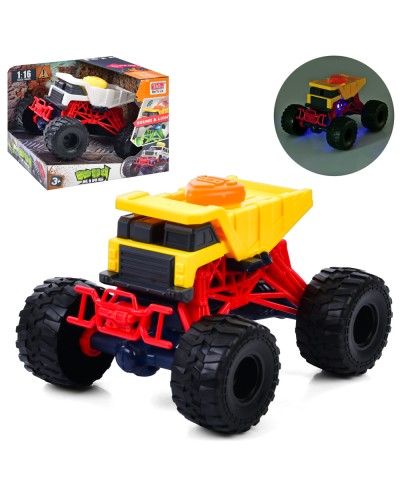 Джип 18 см 1:16 інерційний зі звуком та світлом, на батарейці, в асортименті, у коробці 20х17х16 см