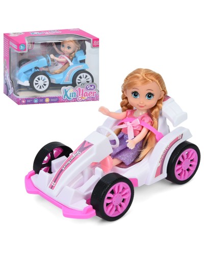 Лялька 15,5 см з машинкою 20 см, в асортименті, у коробці 22х16,5х14,5 см