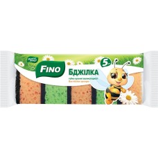 Губки кухонні «Бджілка» 5+1 шт, ТМ Fino