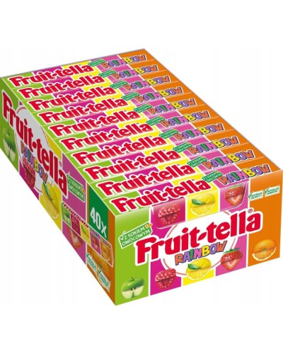 Цукерка «Fruit-tella Веселка» жувальна 41г