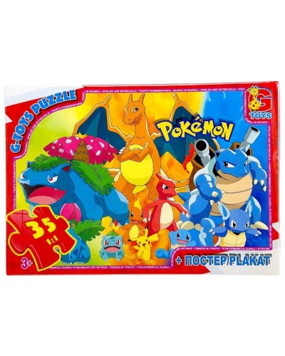 Пазли «Покемони» на 35 елементів, ТМ G-Toys