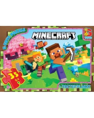 Пазли «Minecraft» на 35 елементів, ТМ G-Toys