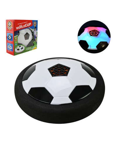 М`яч для аерофутболу 18 см зі світлом, на батарейці, у коробці 19х19х7 см.