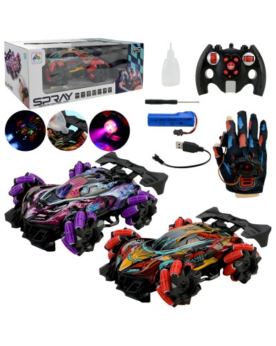 Перевертиш 28 см р/к на акумуляторі зі світлом, пультом та рукавичкою для керування, в асортименті, у коробці 38х14,5х21 см