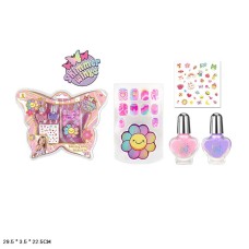 Набір для манікюру: нігті, лак для нігтів, наліпки, у слюді 29,5х3,5х22,5 см