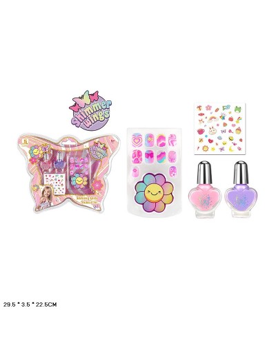 Набір для манікюру: нігті, лак для нігтів, наліпки, у слюді 29,5х3,5х22,5 см