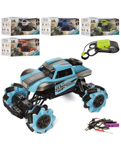 Джип 25 см 1:16 р/к на акумуляторі 2,4 G зі світлом, USB та браслетом для керування, в асортименті, у коробці 33х18х20 см