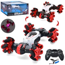 Перевертиш 27 см р/к на акумуляторі 2,4G зі світлом, роликовими колесами та, USB, в асортименті, у коробці 34х20х16,5 см