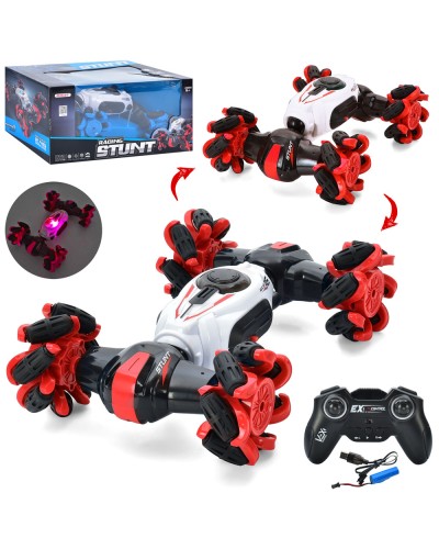 Перевертиш 27 см р/к на акумуляторі 2,4G зі світлом, роликовими колесами та, USB, в асортименті, у коробці 34х20х16,5 см