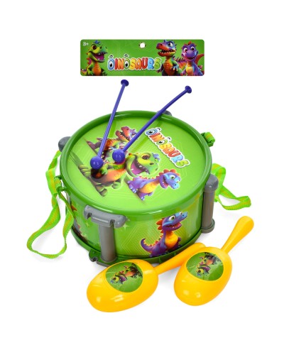 Музичні інструменти: барабан 18 см, 2 палички, маракаси 15 см, у пакеті 27,5х26х9 см