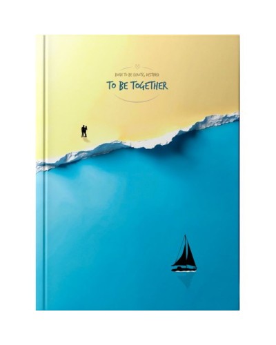 Блокнот «TO BE TOGETHER» А5 на 176 аркушів у клітинку з ламінованою обкладинкою, в асортименті, ТМ Рюкзачок