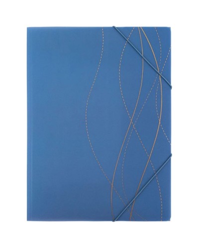 Папка на гумках «Waves-2» А4+ пластикова, ТМ Axent