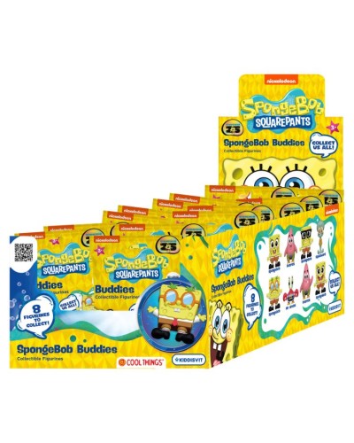 Колекційна фігурка-сюрприз «COOL THINGS.Buddies 3D. Губка Боб» 5 см, в асортименті, у пакеті