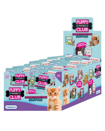 Фігурка-сюрприз COOL THINGS «Puppy Club. Пухнасті хвости» 2 см у металевій коробоці, в асортименті, у пакеті