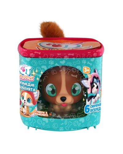 Ігровий набір « QT PUPPIES. Цуценятко Роккі» з аксесуарами, у коробці 10х10х10 см