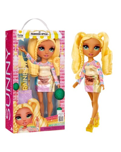 Лялька RAINBOW HIGH «Мій модний стиль. Санні» 27 см з аксесуарами, у коробці 7х15х27 см