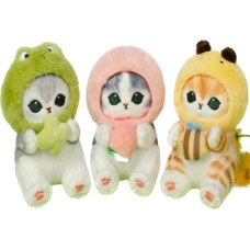 М'яка іграшка «Котик в одязі» 45 см