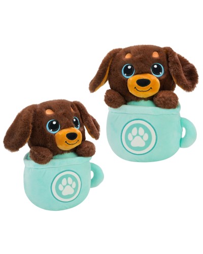 М'яка іграшка «Песик в чашці» 25 см