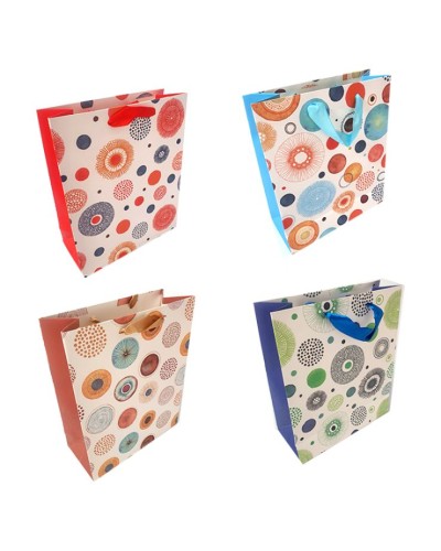 Пакет паперовий 26х32х10 см, в асортименті, TM Leader