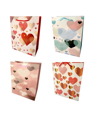 Пакет паперовий 26х32х10 см, в асортименті, TM Leader