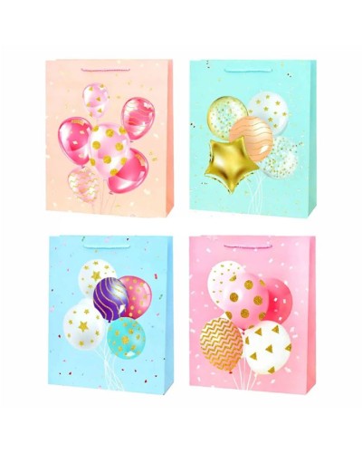 Пакет паперовий 18х8,5х24 см, в асортименті, TM Leader