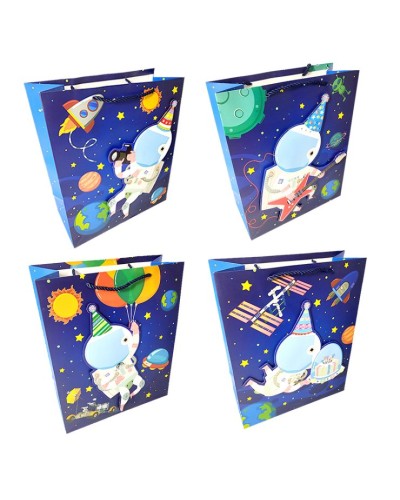 Пакет паперовий 41х31х12 см, в асортименті, TM Leader