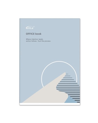 Канцелярська книга «Gold» у клітинку на 96 аркушів на скобі з картонною обкладинкою, №4134-1,2, в асортименті, ТМ Brisk