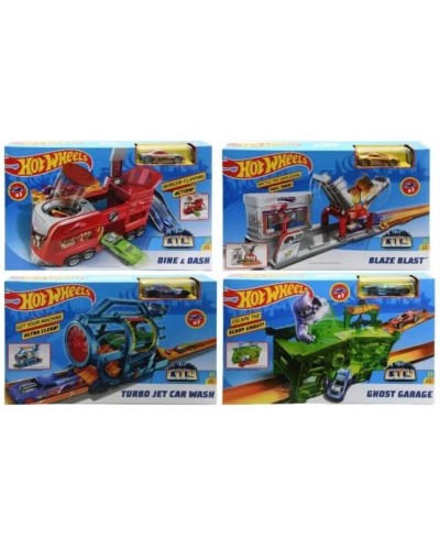 Ігровий набір «Пригоди в місті» з машинкою, в асортименті, у коробці, Hot Wheels