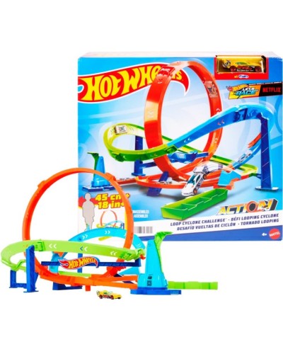 Ігровий набір «Випробування гіперпетлі» з машинкою, в асортименті, у коробці 11х36х34 см, Hot Wheels