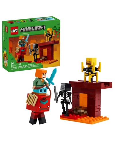 Конструктор «Битва з лавою у Незері» на 99 детлей з фігуркми, у коробці 14х5х12 см, ТМ Lego